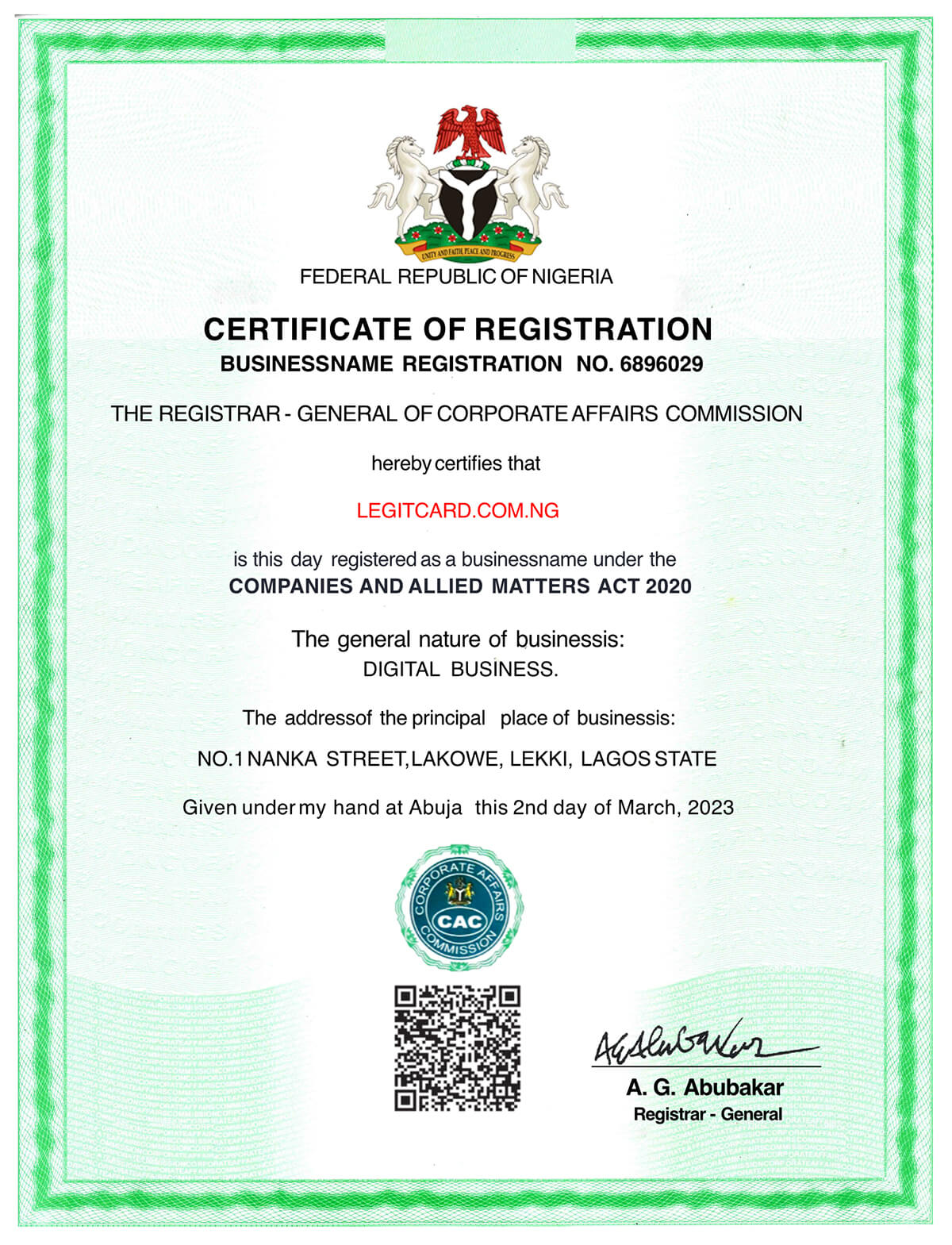 legitcards registered platform