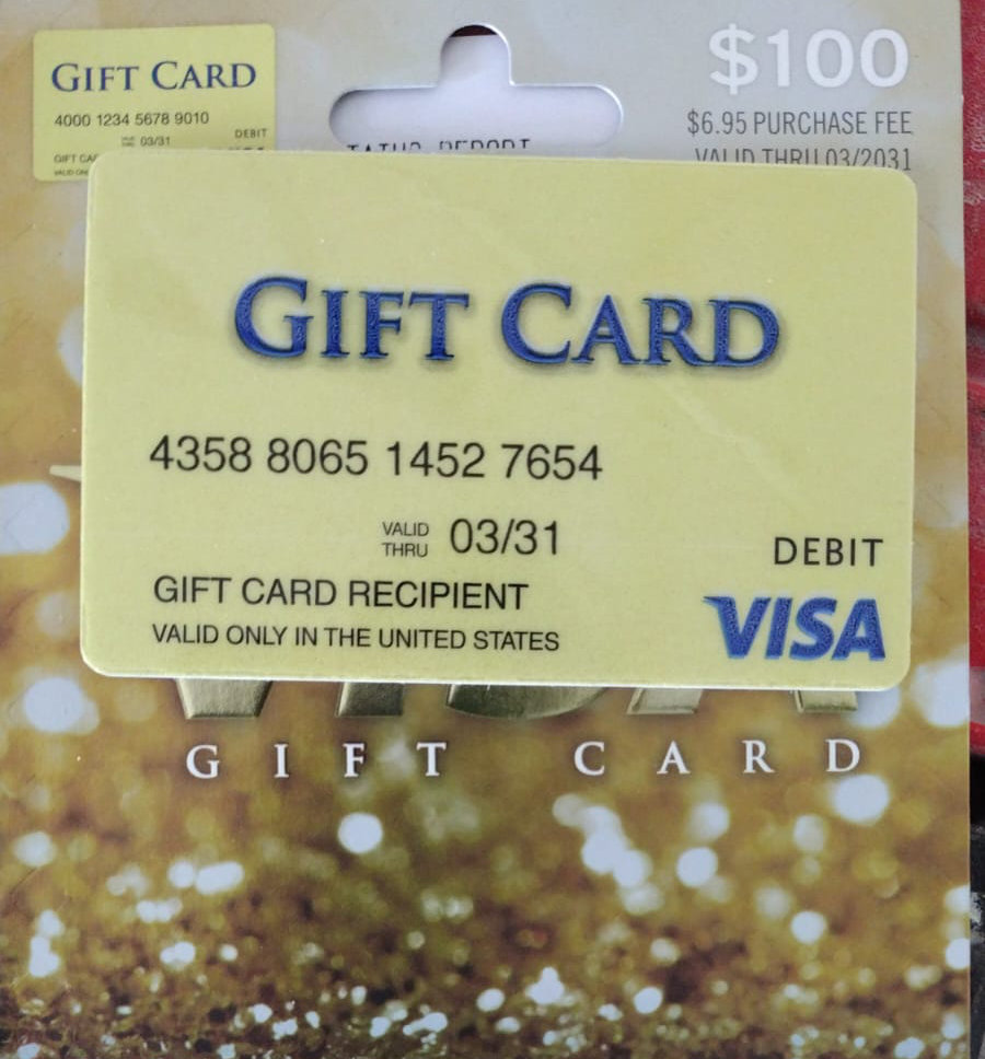 Prepaid Visa Gift Card, Visa debit cards